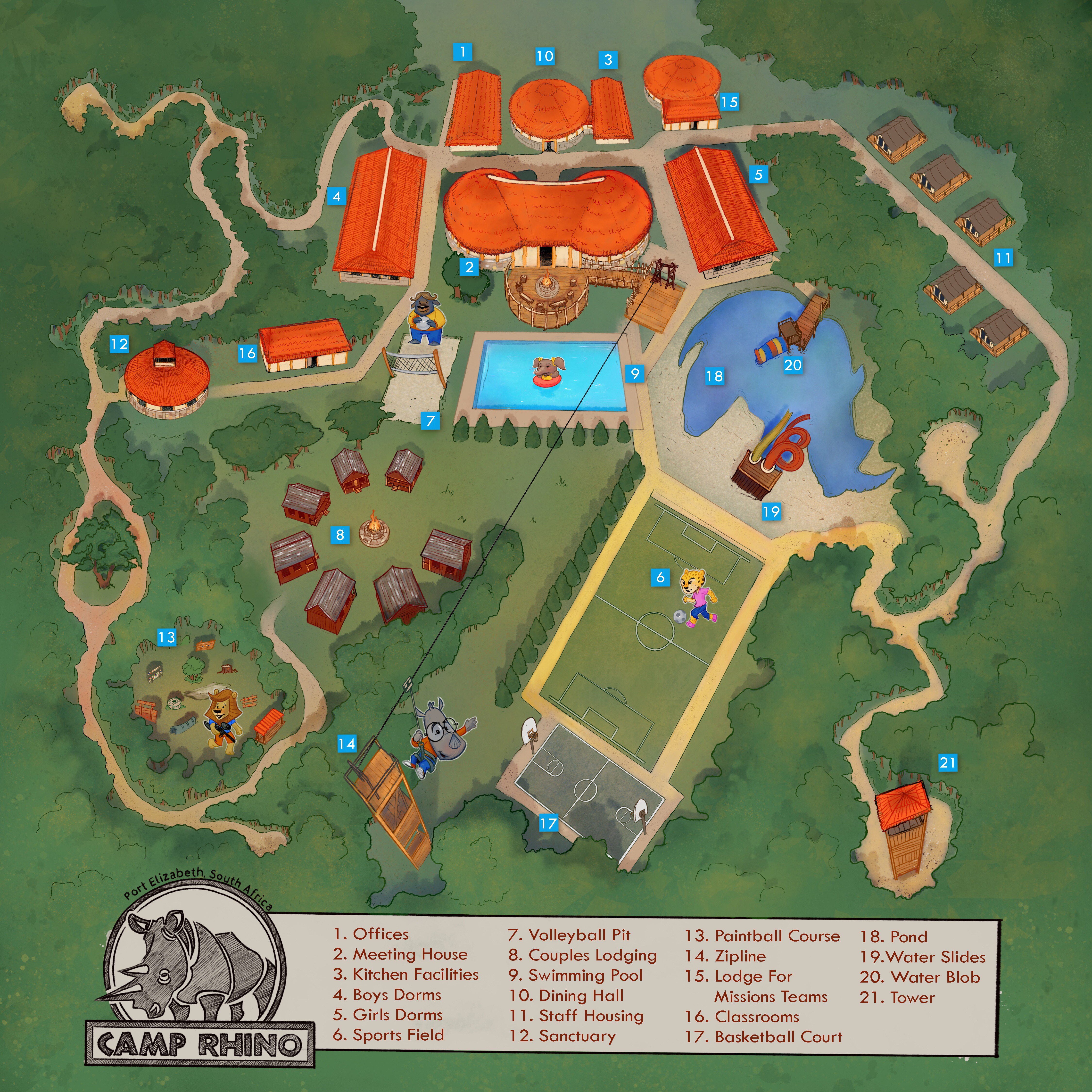 Check out the Initial Design for Camp Rhino